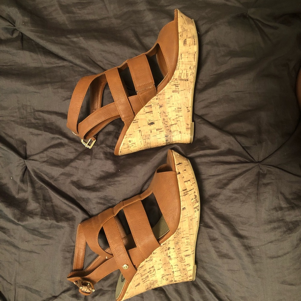 Cute brown wedges perfect for summer